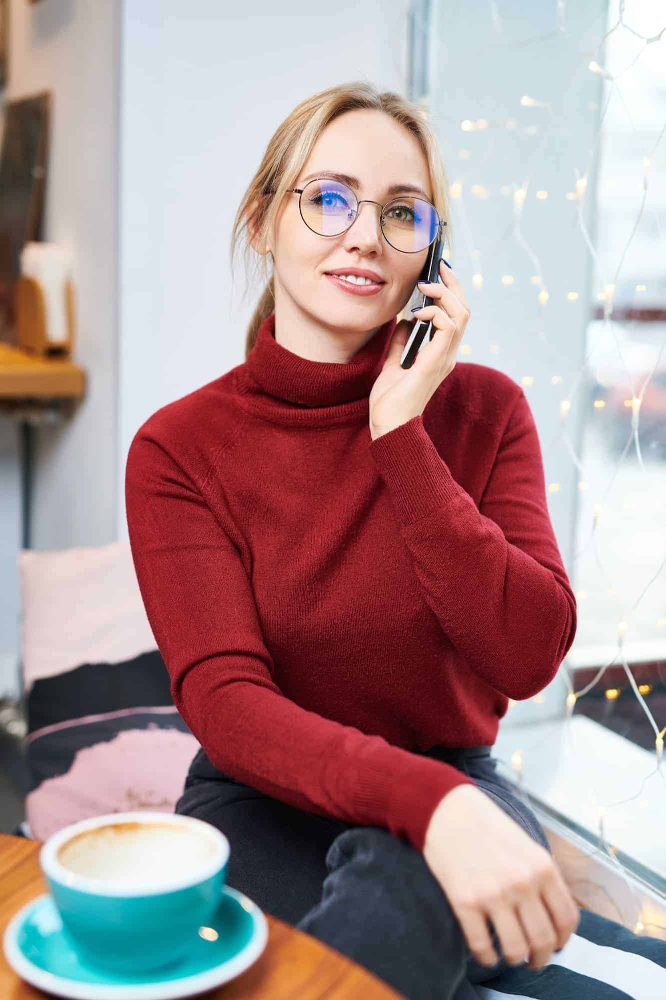 Person using a mobile app on an Android phone